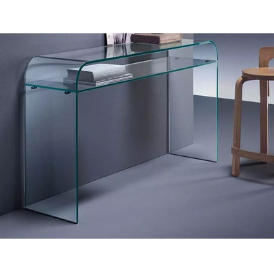 Hotel Luxury Living Room Dining Room Furniture New Design Modern Table Glass Factory High Quality Curved Bent Glass Coffee Table