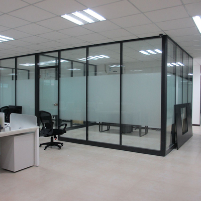 Factory Price Aluminium Dividers Tempered Glass Office Partition