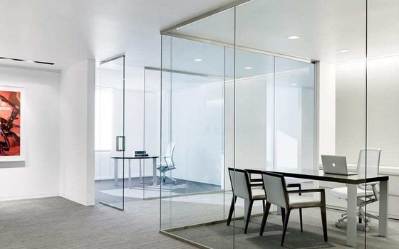 Partitions Glass Aluminium Frame Office Glass Partition Wall