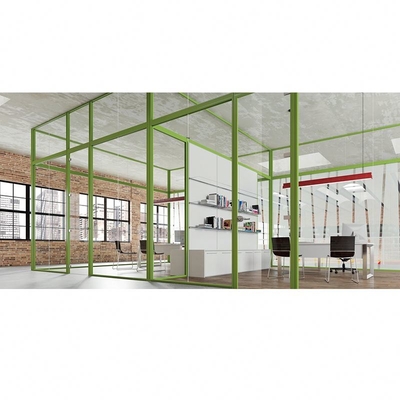 Modern Office Desks Call Center Furniture Partition and Office Workstations 6 Person Cubicles Glass Modular 301-32-8SA